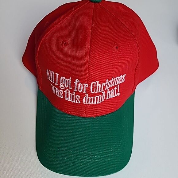 All I Got For Christmas Was This Dumb Hat! Snapback Hat Multi One Size - Picture 1 of 3